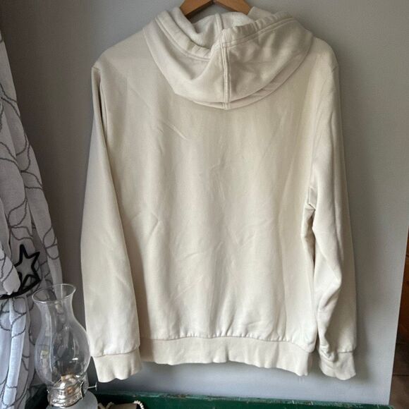 Calvin Klein hoodie men’s medium cream color athletic preppy comfy - Picture 4 of 7